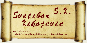 Svetibor Kikojević vizit kartica